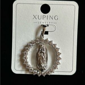 Gold plated virgin Guadalupe pendant